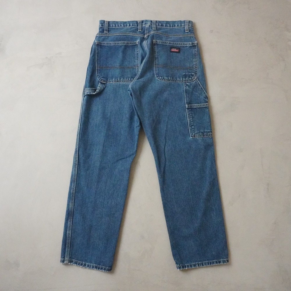 Vintage Dickies Carpenter Jeans 32x30 Mens Blue Denim Utility Workwear Pants
